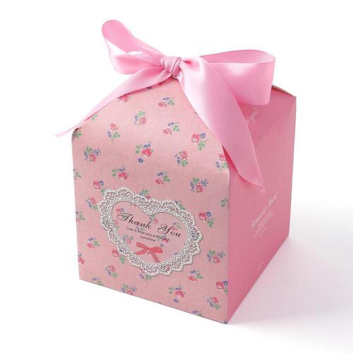 메리 리본 선물상자 10p(핑크) 답례품포장