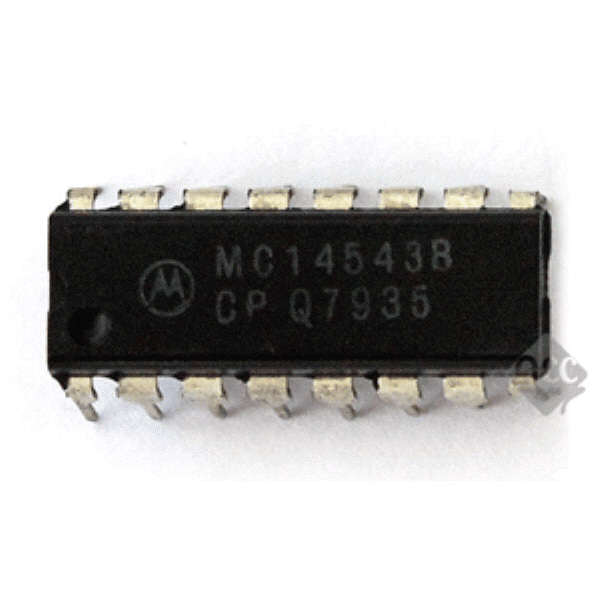 R12070-112 IC MC14543BCP DIP-16 단자 제작 커넥터