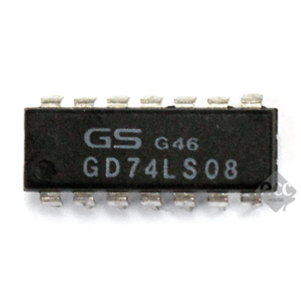 R12070-329 IC GD74LS08 DIP-14 단자 제작 커넥터 핀
