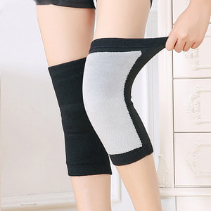 스판덱스 방한 무릎보호대(블랙) (XL)