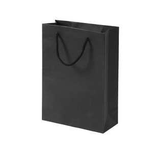 무지 세로형 쇼핑백(블랙) (13x19cm)