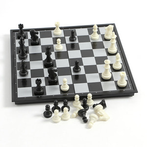 앤티크 접이식 자석 체스 캠핑 가족 두뇌훈련게임