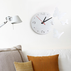 살랑나비 DIY 붙이는 벽시계 월데코 인테리어시계