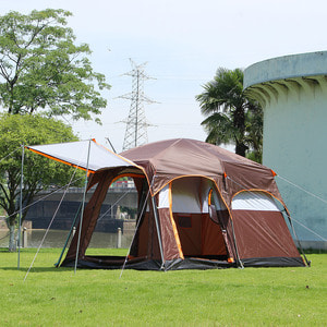 온가족캠핑 거실형 텐트 패밀리 리빙쉘 감성 타프일체