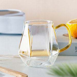 [로하티]다이아 내열 유리컵(300ml) 물컵