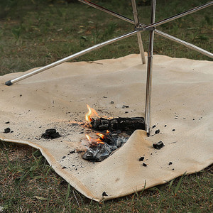 화재예방 캠핑 방염포 56x80cm 방열 난로 화로대 매트
