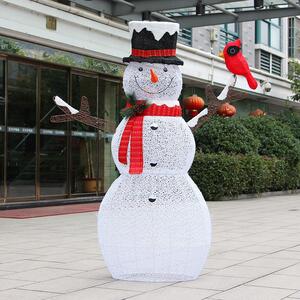 화이트 레이스 대형 눈사람(180cm) 크리스마스장식