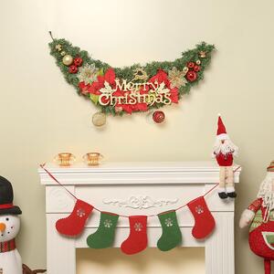 120cm 스토리 크리스마스 가랜드 성탄절 벽장식 트리