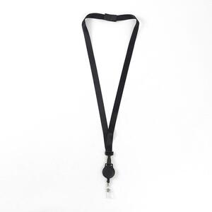 안전클립 릴홀더 목걸이줄 6p(블랙) 안전핀목걸이줄