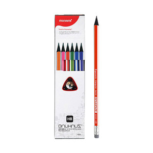 모나미 12p 삼각 지우개 HB 연필 모나미연필