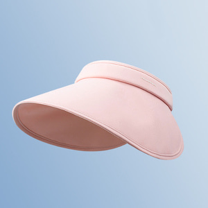 햇빛가림 돌돌이 썬캡 와이드 여름 넓은챙 모자 핑크