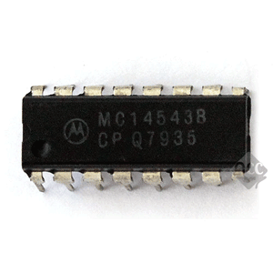 R12070-112 IC MC14543BCP DIP-16 단자 제작 커넥터