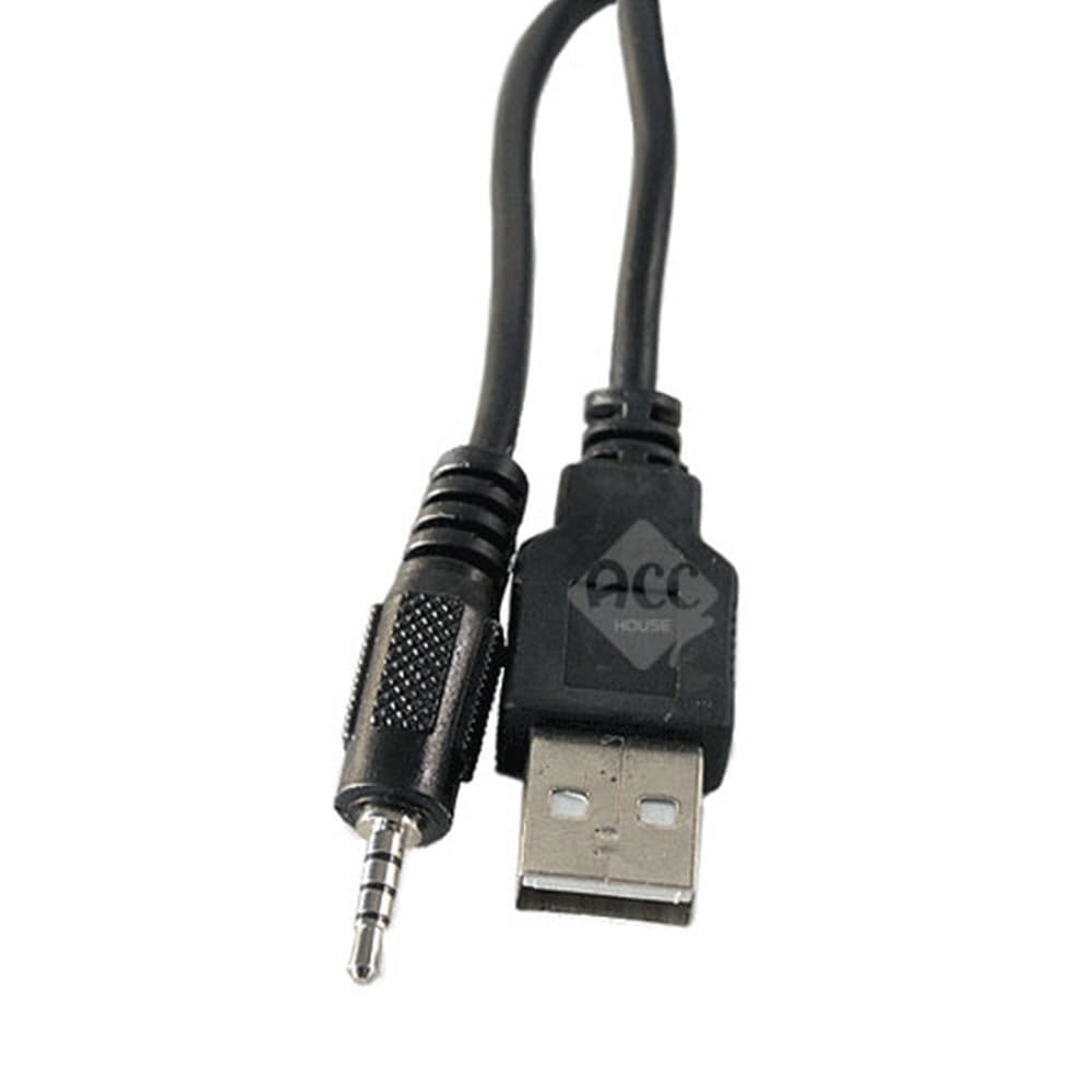 A4410 USB숫-4극2.5숫 케이블 3번접지 젠더 단자 코드