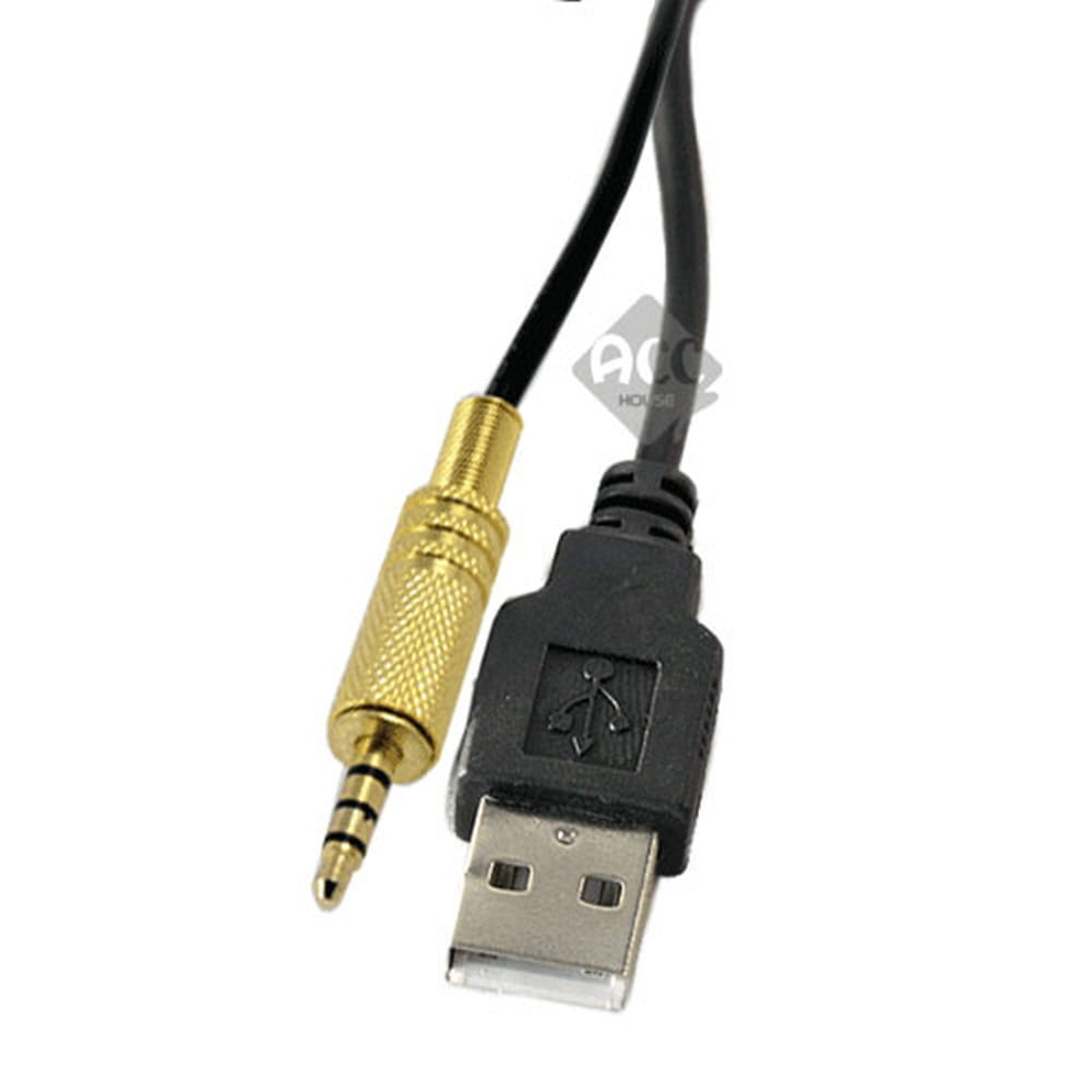 A4415 USB숫-4극3.5숫 케이블 4번접지 젠더 단자 코드
