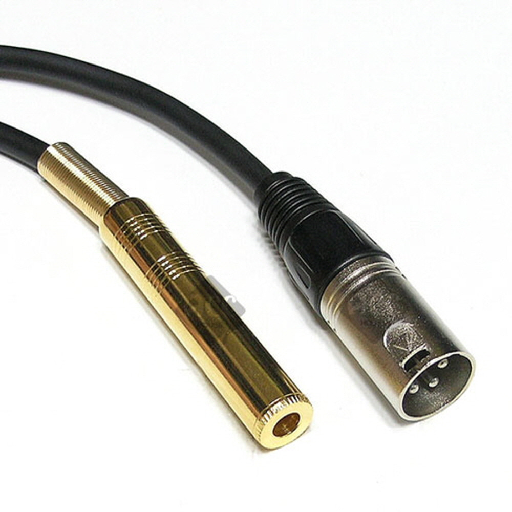 B18600 ST6.3암-캐논숫케이블1.5m 음향 연결 오디오선