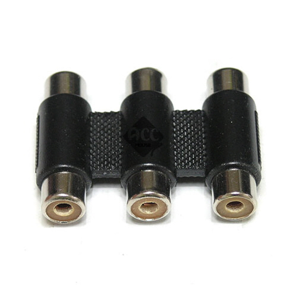C259 3구 RCA연장 젠더 단자 커넥터 잭 짹 컨넥터 선