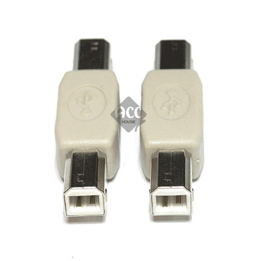H834 USB B숫-숫 연결젠더 잭 단자 커넥터 짹 연장 핀