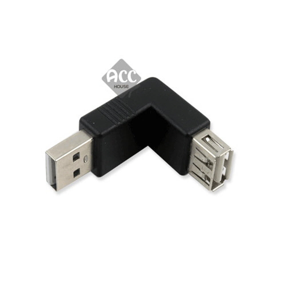 H8372 USB 연장 ㄱ자 젠더 잭 단자 커넥터 짹 연결 핀