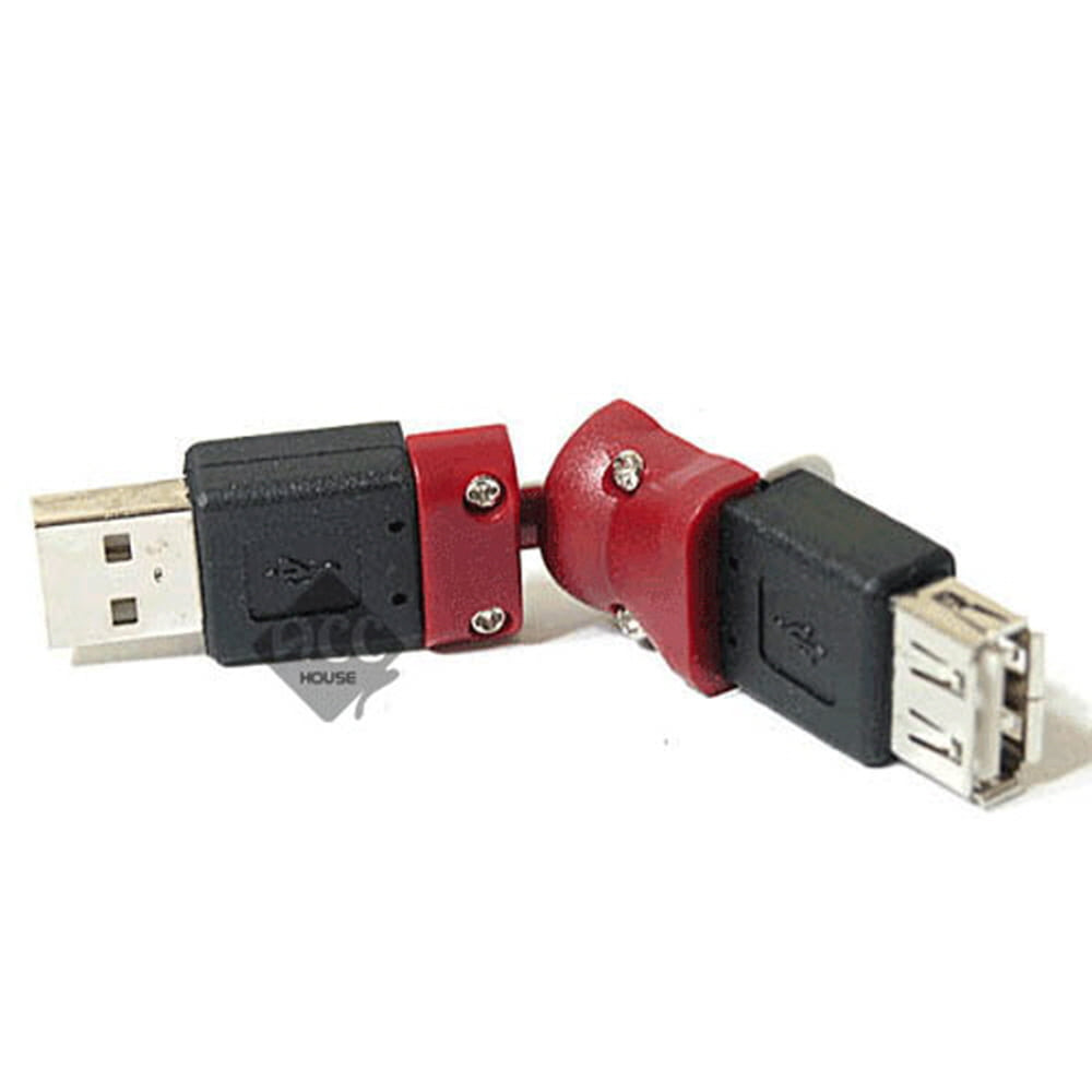 H8391 USB A숫-암 회전젠더 단자잭 커넥터 짹 변환 핀