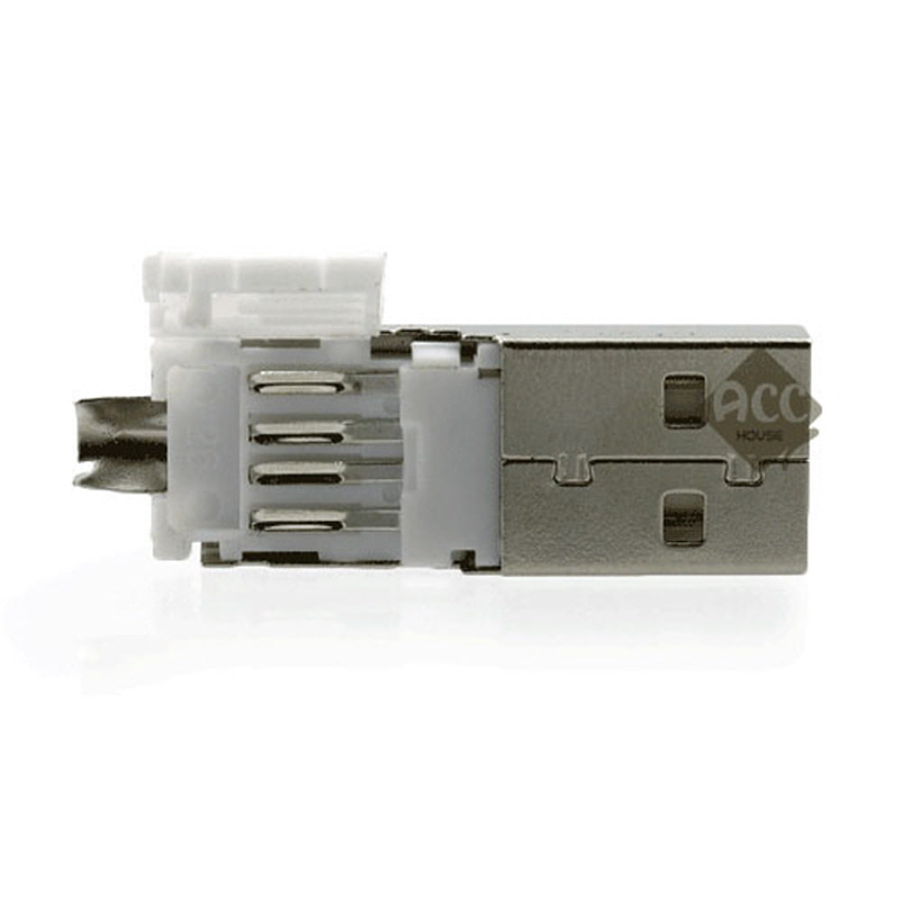 H8398 USB A숫 납땜용 젠더 단자잭 커넥터 짹 핀 연결