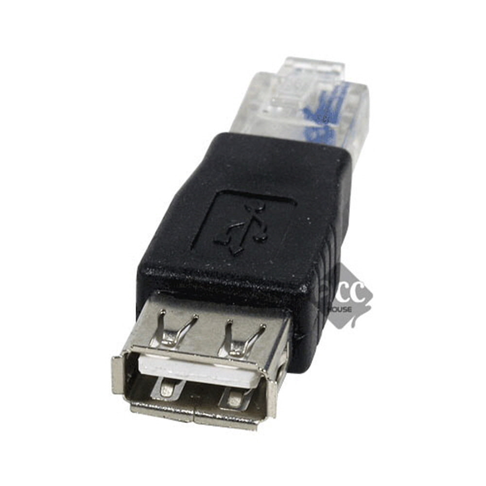 H8400 USB암 RJ45-8P숫 젠더 단자잭 커넥터 짹 핀