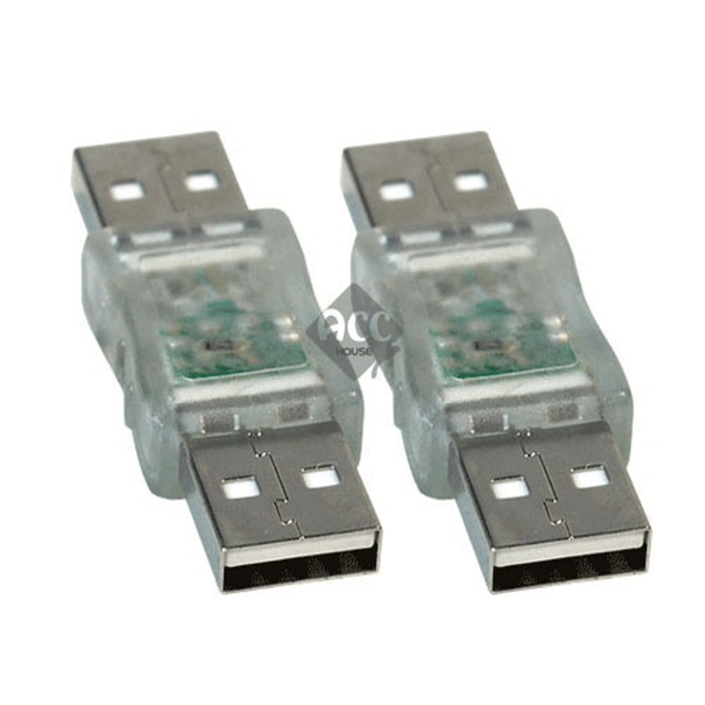 H8451 USB LED젠더 A숫-A숫 청색 단자잭 커넥터 짹 핀