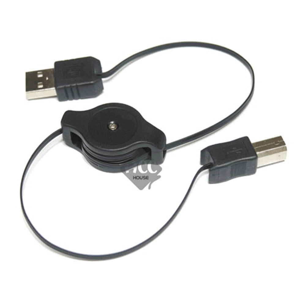 H848 USB A-B 자동감김 케이블 단자잭 커넥터 변환 핀