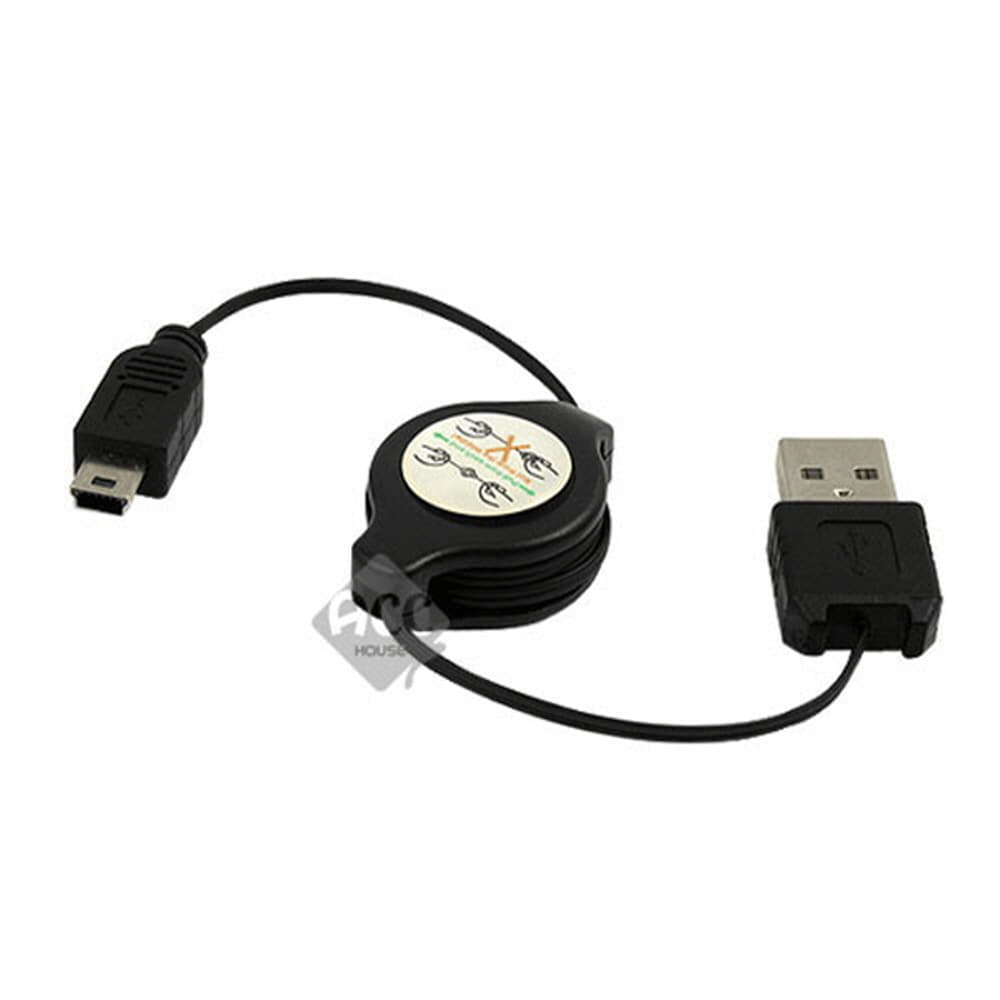 H909-2 USB- 미니5핀 자동감김 케이블 PC 커넥터잭 짹