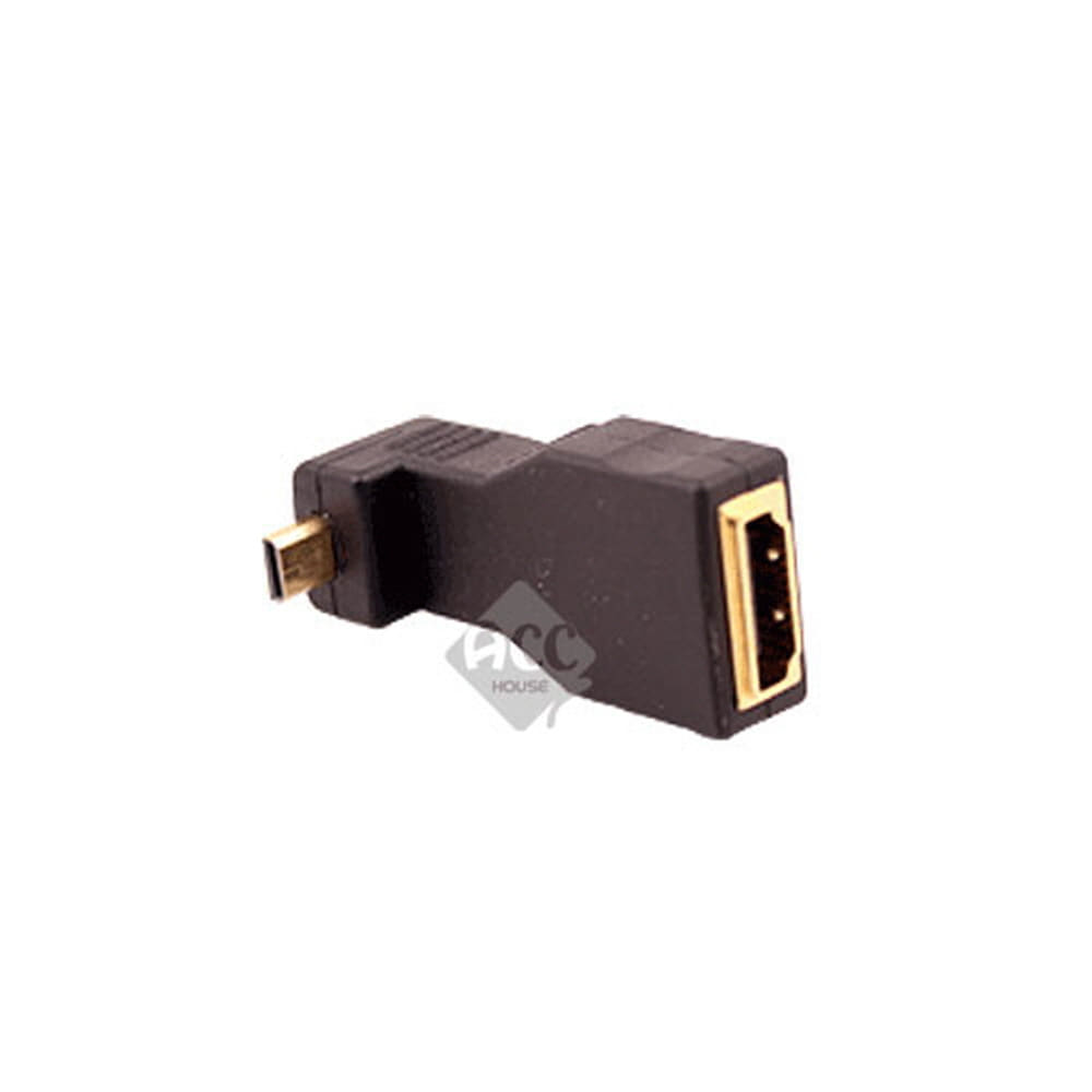 J10054-3 마이크로HDMI 꺾임젠더 변환 잭 커넥터