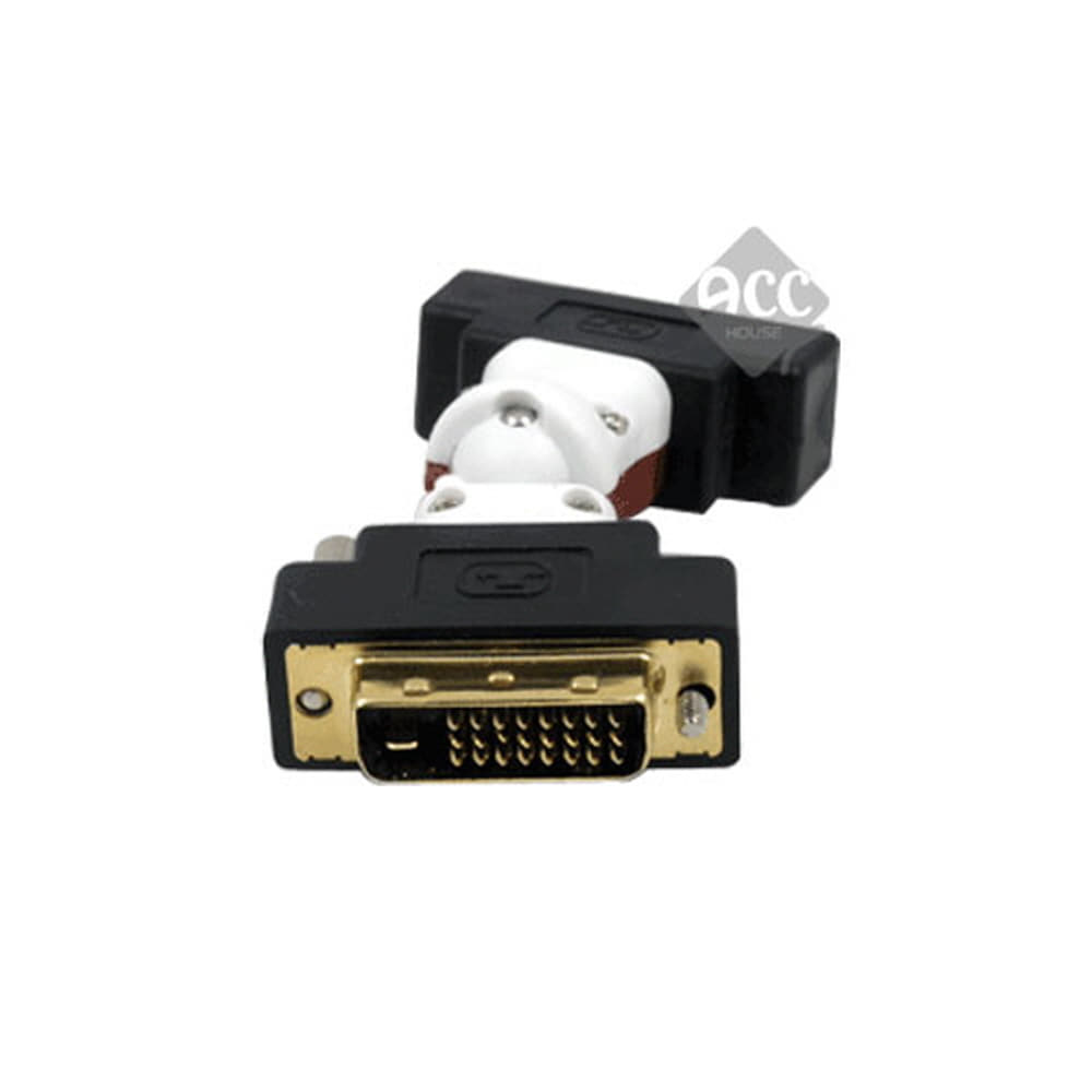 J9560 DVI 회전형 연장젠더 연결 선 커넥터잭 짹 핀