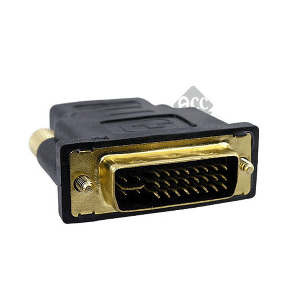 J957-3 HDMI암-DVI-I숫 변환젠더 커넥터잭 짹 핀 변환