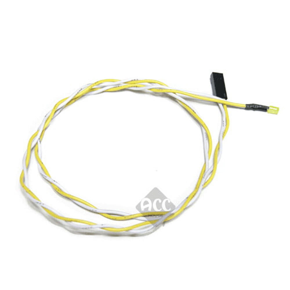P1118 PC LED 노랑 케이블 단자 커넥터 젠더 연장 잭