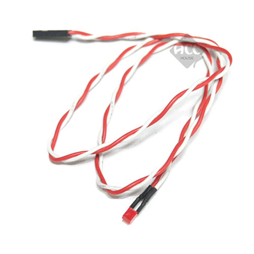 P1119 PC LED 빨강 케이블 단자 커넥터 젠더 연장 잭