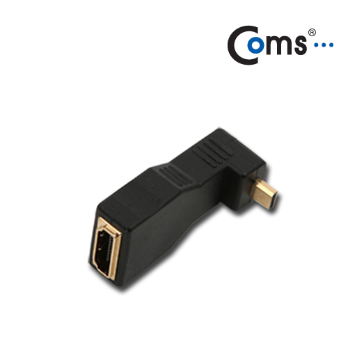 ABG3964 마이크로 HDMI 숫 TO HDMI 암 꺾임 변환 젠더