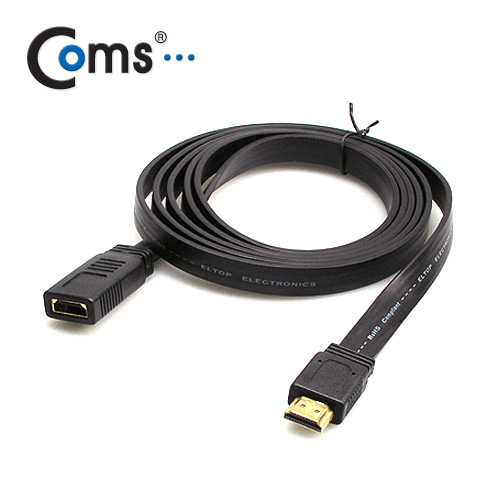 ABC2261 HDMI 연장 암수 케이블 2m 플랫형 평면 연결