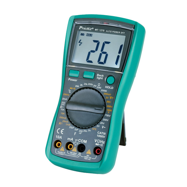 ABPK092 디지털 테스터기 AC DC 전류 전압 온도 측정