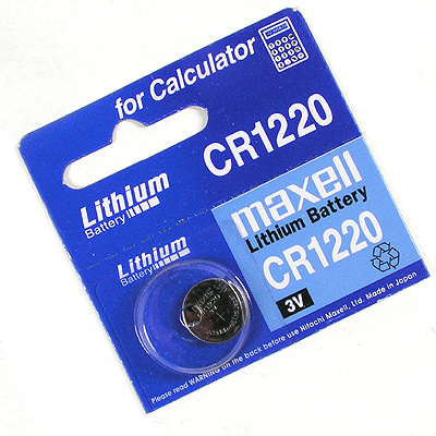 ABA1111 MAXELL 수은전지 CR1220 3V 리튬 셀 리모콘