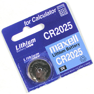 ABA9511 MAXELL 수은전지 리튬 셀 CR2025 3V 배터리