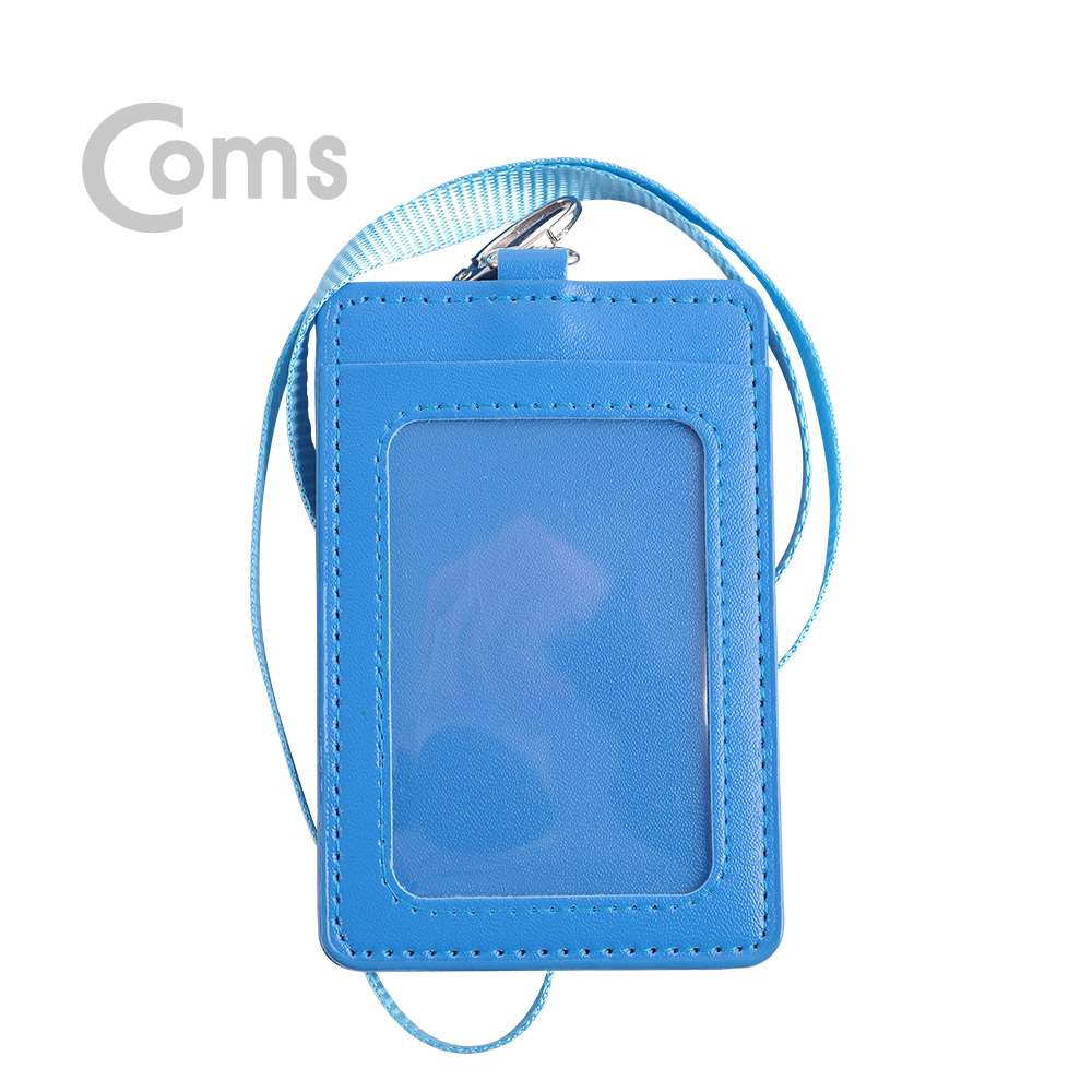 ABBT169 카드지갑 목걸이 블루 버스 교통카드 휴대