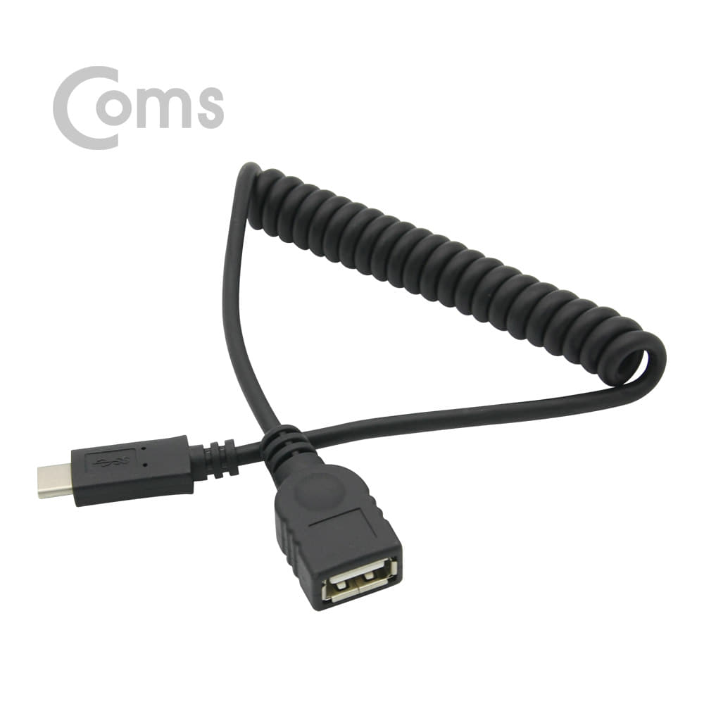 ABBT289 USB 3.1 C타입 USB 암 변환 스프링 케이블 잭