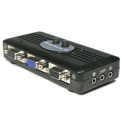 ABLC752 모니터 오디오 선택기 2대1 RGB 스테레오 잭