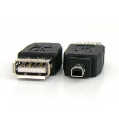 ABG2381 USB to 미니 4핀 젠더 연장 변환 커넥터 단자