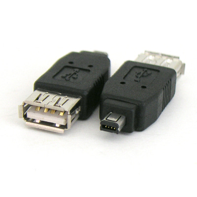 ABG2383 USB to 미니 4핀 젠더 변환 단자 커넥터 잭