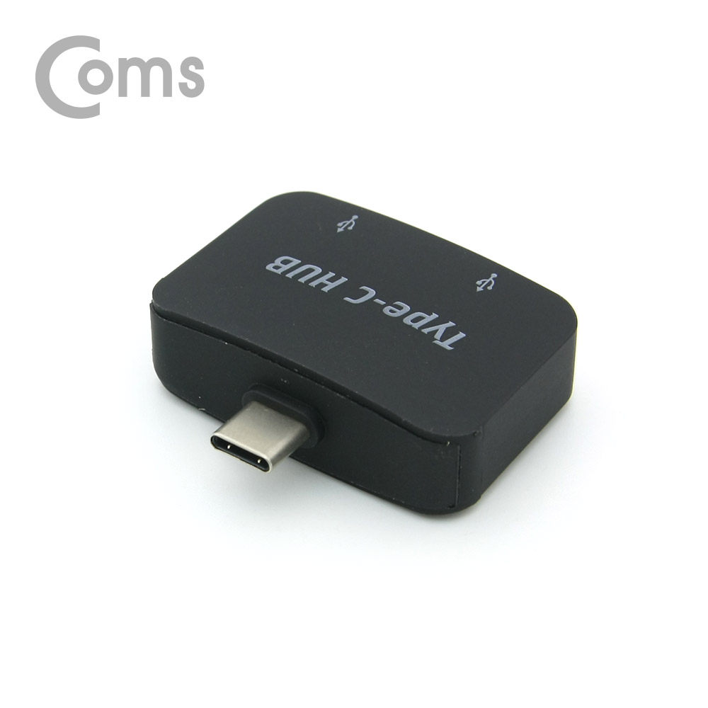 ABID046 USB 3.1 C타입 USB 암 2포트 OTG 젠더 블랙