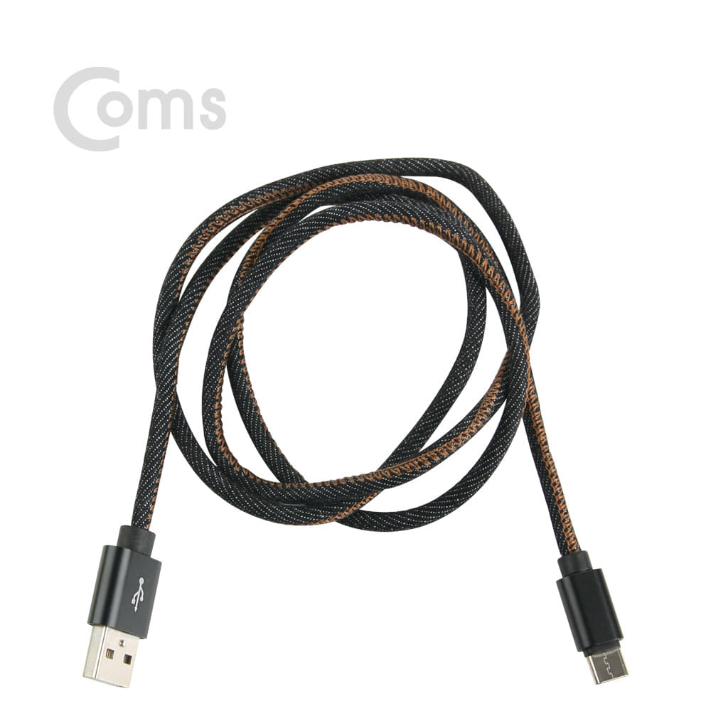 ABIE046 USB 3.1 C타입 케이블 고속충전 2.4A 1M 블랙