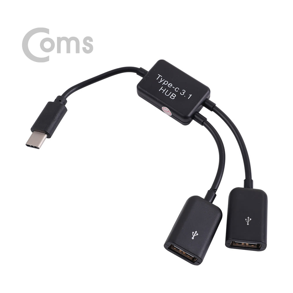 ABIE304 USB 3.1 허브 C타입 USB 2포트 OTG 케이블 잭