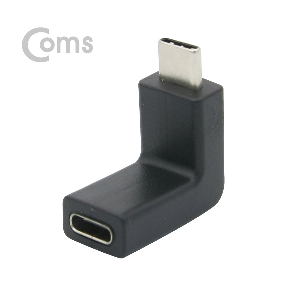 ABIE804 USB 3.1 C타입 암수 꺾임 젠더 상향 연장 잭