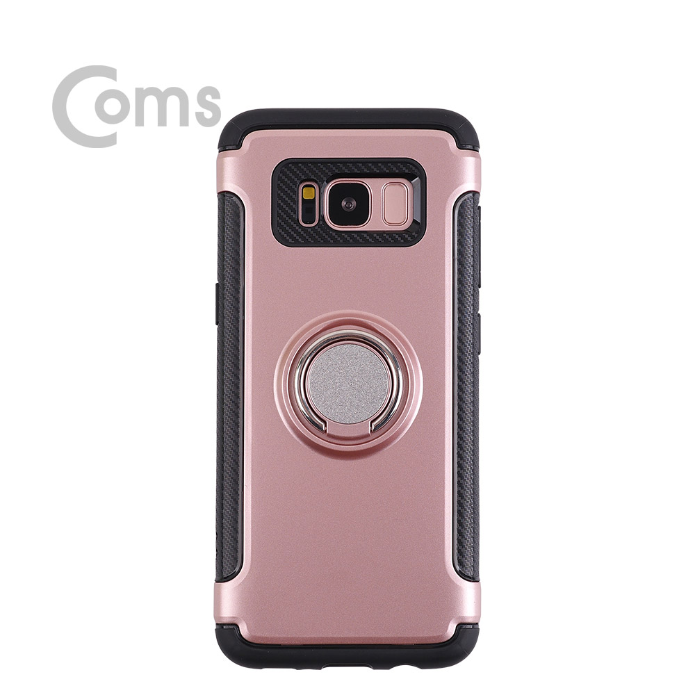 ABIF166 스마트폰 범퍼 케이스 핑거링 갤럭시 S8 핑크