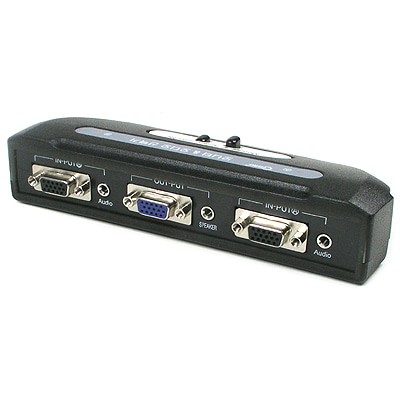 ABLC794 모니터 오디오 선택기 2대1 RGB 스테레오 잭