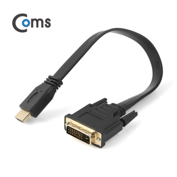 ABNI237 HDMI to DVI 젠더 30cm Flat형 케이블 단자